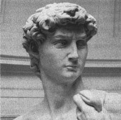 фрагмент статуи Микеланджело Давид