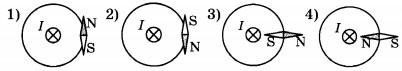 показан проводник с током, направление которого перпендикулярно плоскости чертежа 2 вариант
